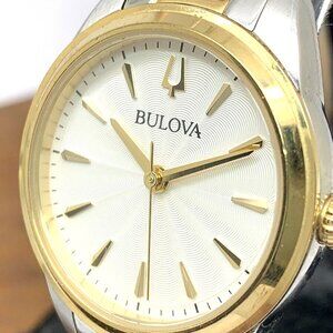 Bulova Women's Watch 98L277 Quartz 28mm Two Tone Stainless Steel Bracelet